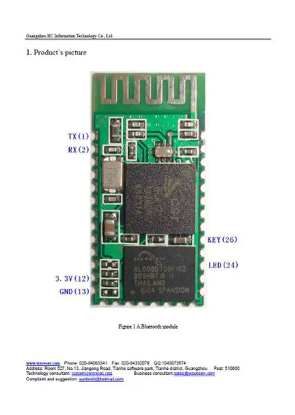 HC-06 Pinout, especificaciones, hoja de datos y conexión Arduino