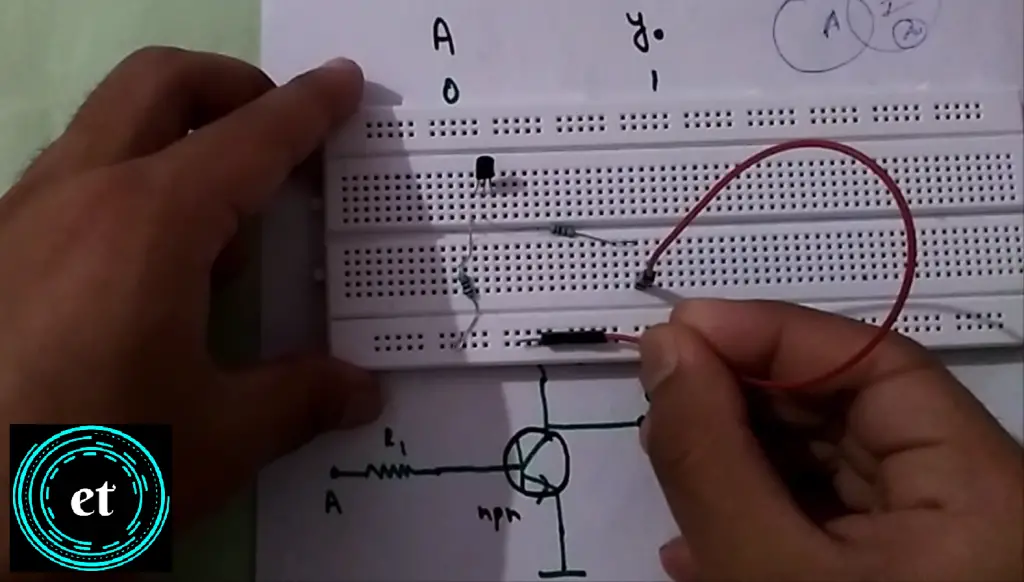 Cómo hacer una puerta no usando un transistor en una placa de pruebas
