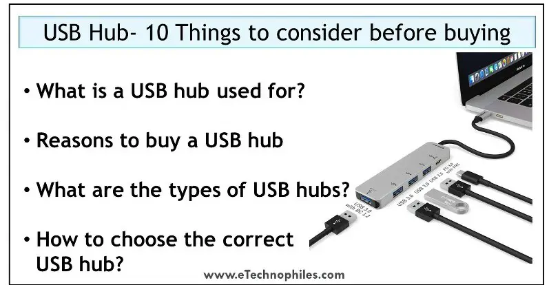 6 Tipos de HUB USB, usos, preguntas frecuentes: ¿cómo elegir?