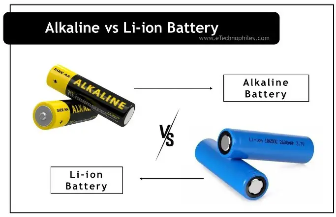 ¿Qué batería es mejor alcalina o de iones de litio? 12 diferencias clave