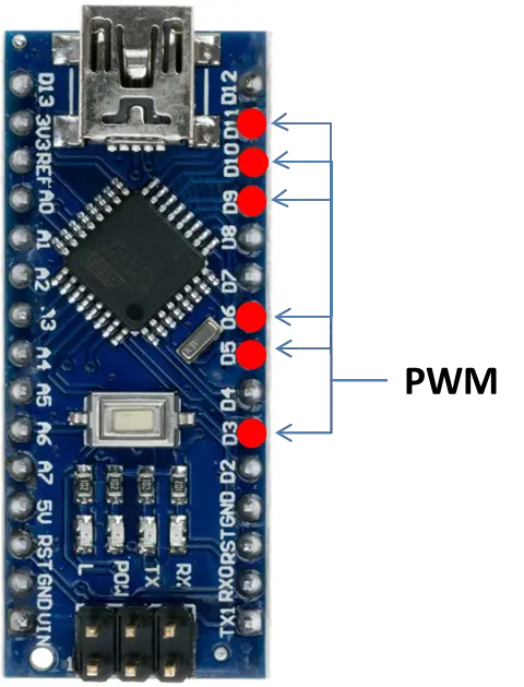 Cómo cambiar la frecuencia PWM de Arduino Nano