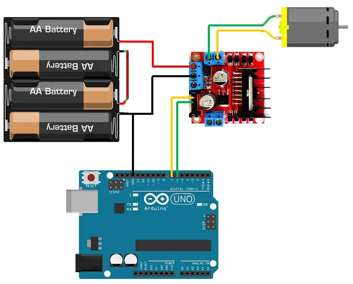 Diagrama de pines del controlador de motor L298N, trabajo, hoja de datos y conexión Arduino