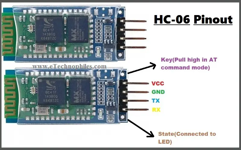 HC-06 Pinout, especificaciones, hoja de datos y conexión Arduino