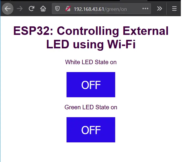 Cómo crear un servidor web ESP32 usando Arduino IDE para controlar los LED