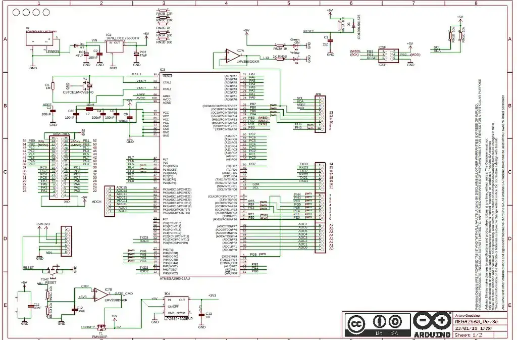 Guía definitiva para Arduino Mega 2560 Pinout, especificaciones y esquema