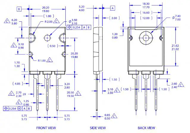Conceptos básicos del transistor 2SC5200: asignación de pines, hoja de datos y equivalente