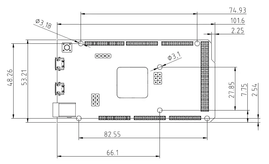 Arduino Due Pinout, especificaciones, esquema y hoja de datos