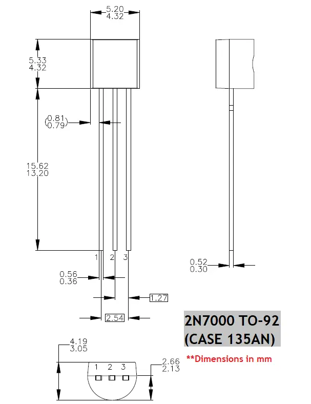 Guía de MOSFET 2N7000: distribución de pines, especificaciones y equivalente
