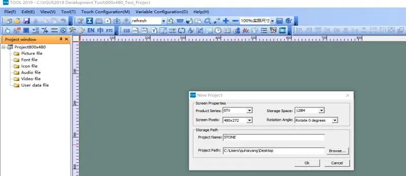 Control de servomotor mediante interfaz de pantalla LCD con placa de desarrollo STM32
