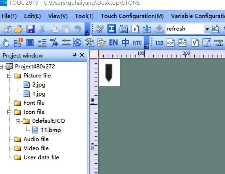 Control de servomotor mediante interfaz de pantalla LCD con placa de desarrollo STM32
