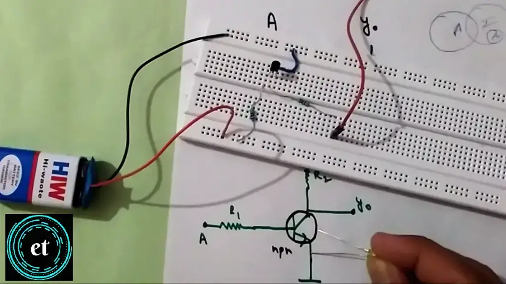 Cómo hacer una puerta no usando un transistor en una placa de pruebas Cómo hacer una puerta no usando un transistor en una placa de pruebas