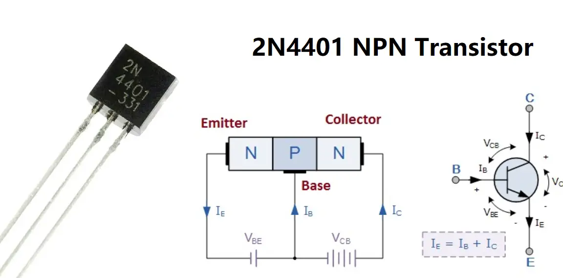 Todo sobre el transistor NPN 2N4401: hoja de datos, distribución de pines y...