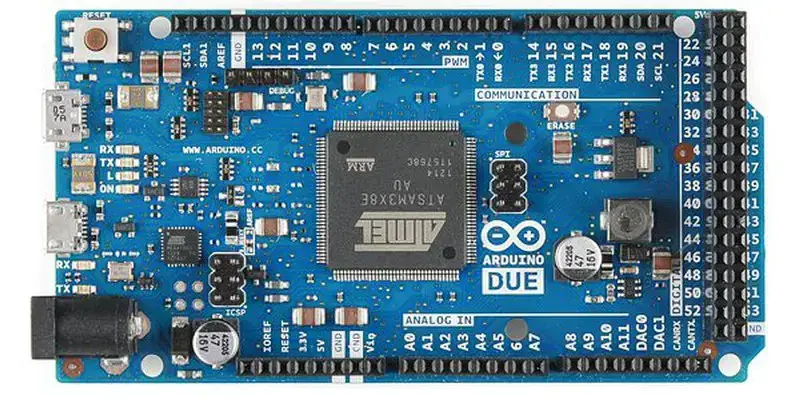 Arduino Due Pinout, especificaciones, esquema y hoja de datos