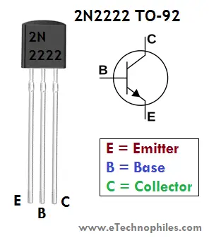 Conceptos básicos del transistor 2N2222: Pinout, especificaciones y equivalente