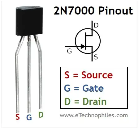 Guía de MOSFET 2N7000: distribución de pines, especificaciones y equivalente