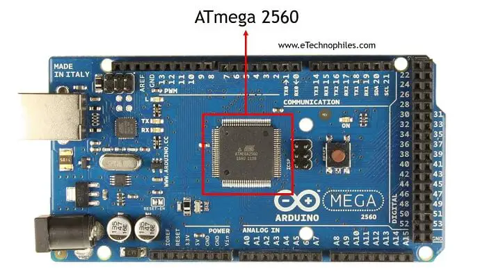 Pinout ATmega2560, especificaciones y hoja de datos